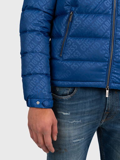 Padded jacket with logo details - 4