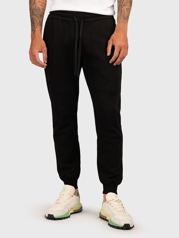 Cotton sports trousers with pockets - 1