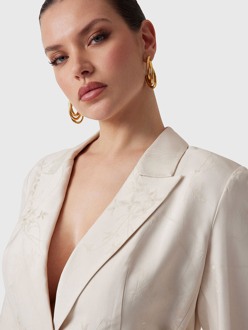 WHITNEY blazer with floral motifs - 3