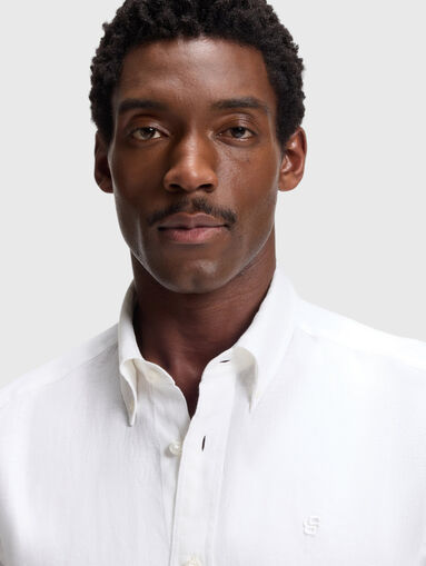 Regular fit linen shirt - 4
