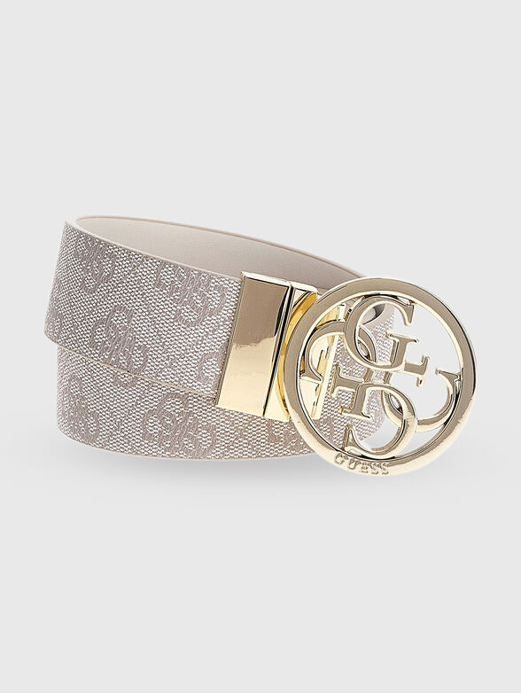 NOELLE double-face belt with logo buckle - 2