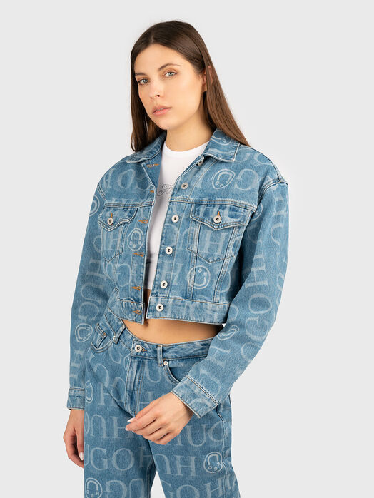 GALATEA denim jacket with print