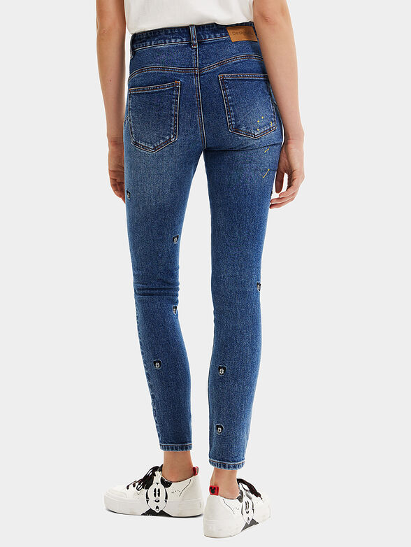 Jeans with Mickey Mouse embroidery - 2