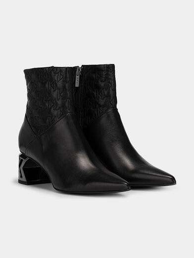 Ankle boots with accent heel - 2