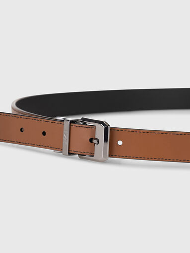 Reversible leather belt - 3