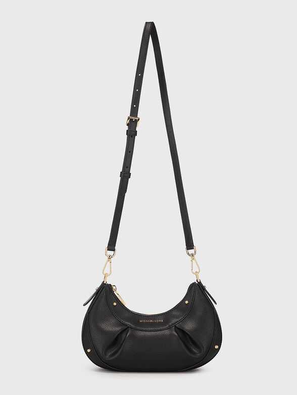 Black bag with eyelets and metal logo - 3