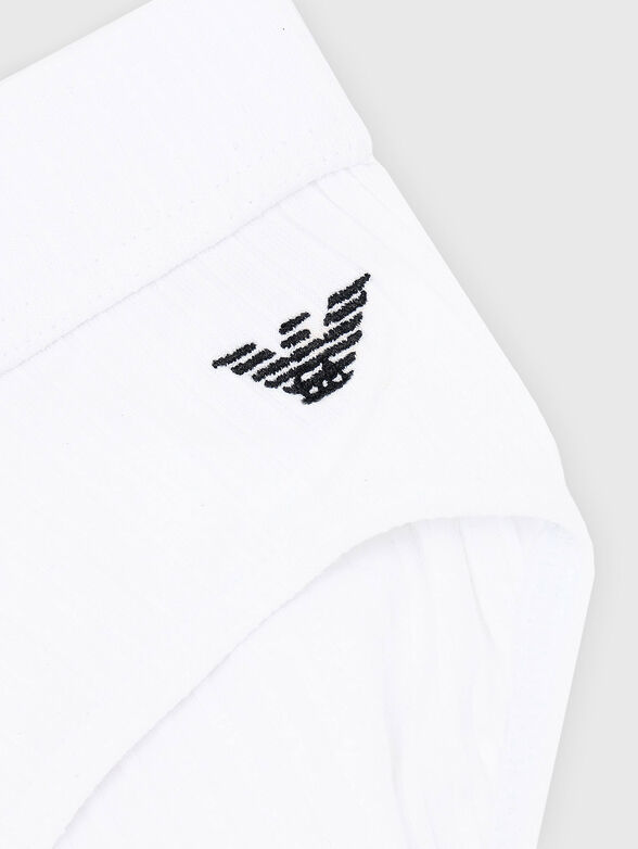 Cotton briefs with logo - 4
