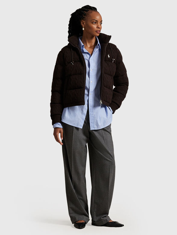 Padded wool and cashmere jacket - 2