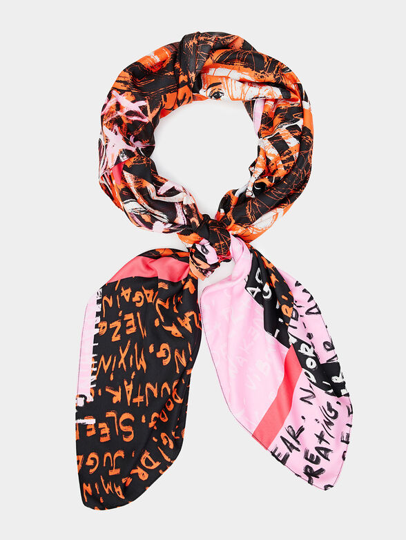 LOVE multicolored scarf - 1