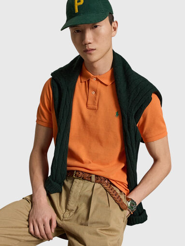 Orange cotton Polo shirt - 5