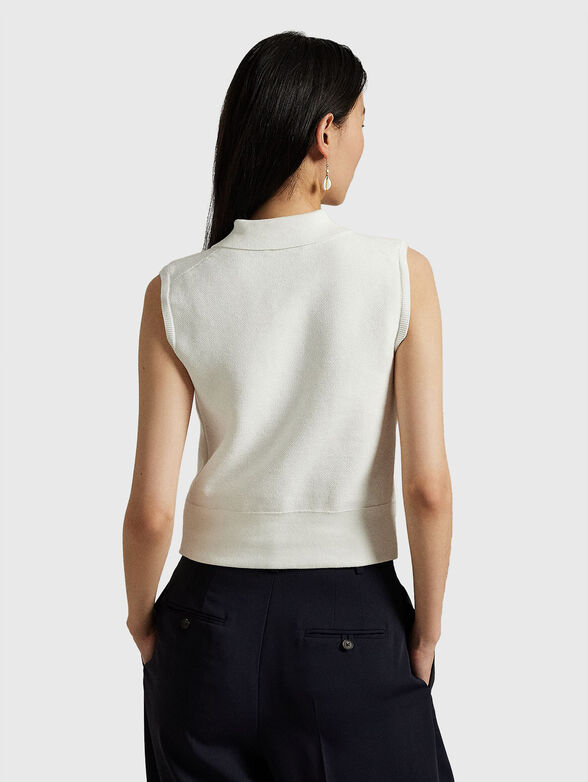 Knitted sleeveless jumper - 3
