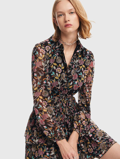 SANDALO mini dress with sheer effect - 4