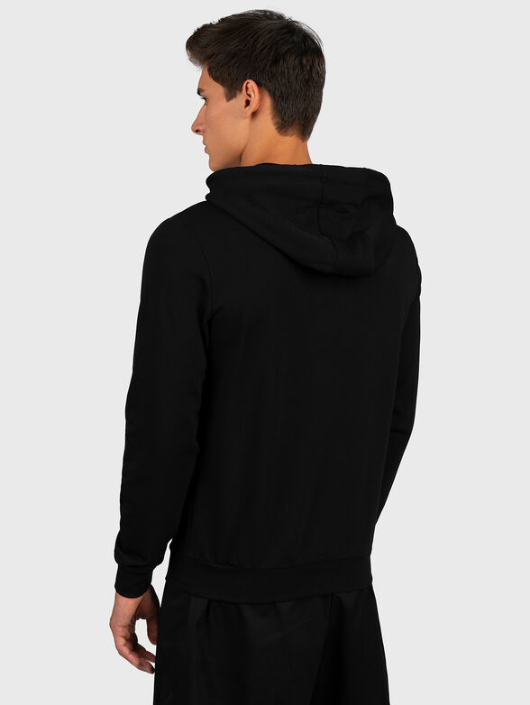 Printed sweatshirt in black - 4