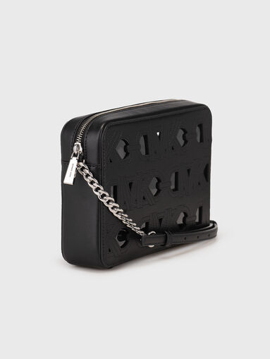 Perforated logo-detail crossbody bag  - 3