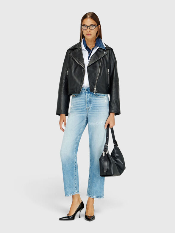 Black leather jacket - 1