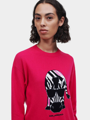 Ikonik Sweater with animal print - 5