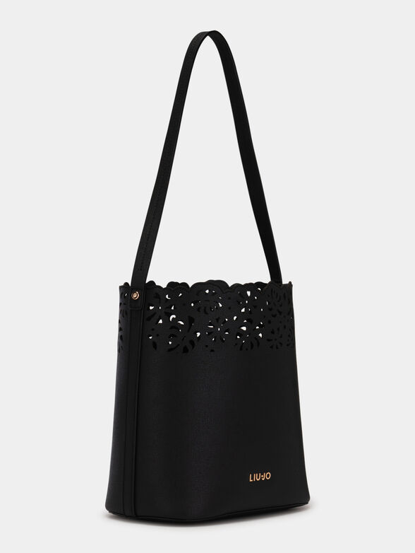 Black bag with laser perforations and case - 2