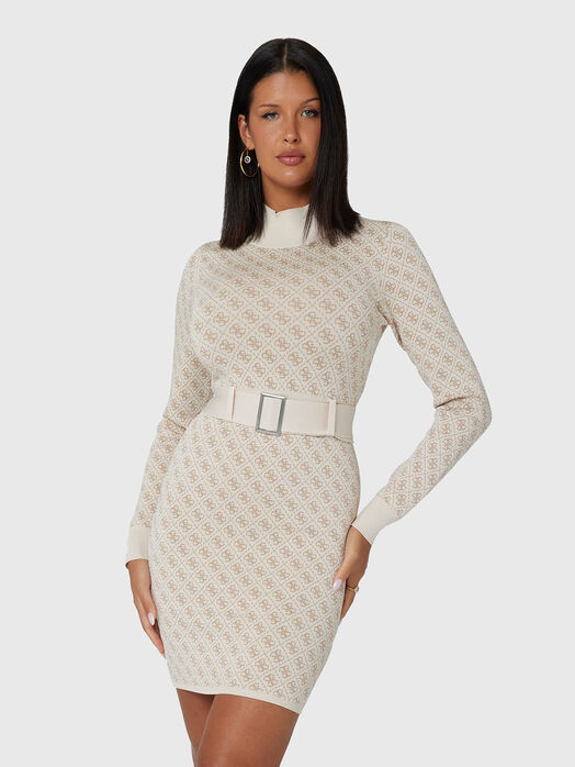 Knitted mini dress with 4G logo brand GUESS — Globalbrandsstore.com/en