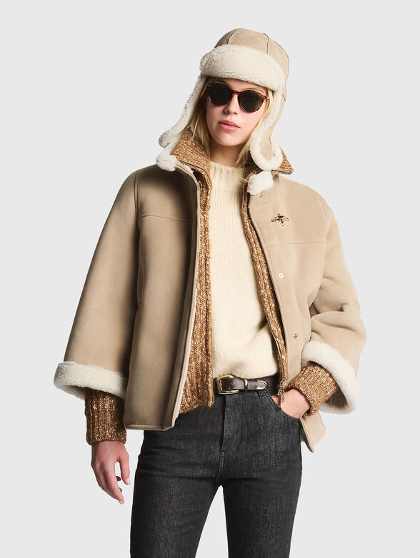 Cropped fur coat - 1