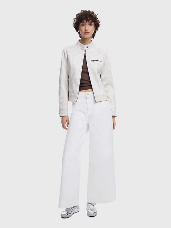 Slim eco leather jacket - 2