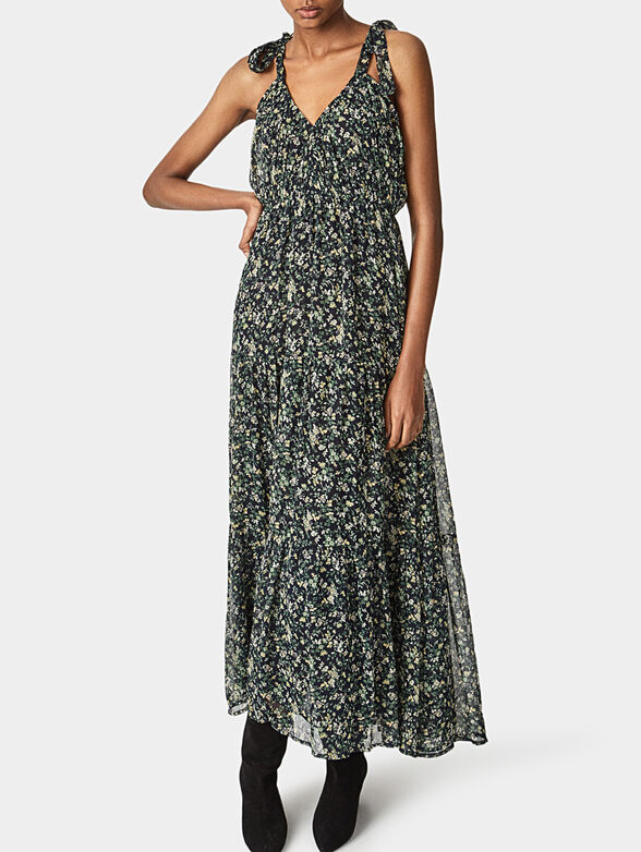 Maxi dress with floral print - 2