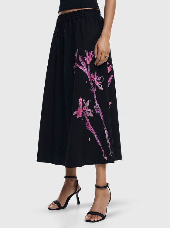 Midi skirt with print - 1