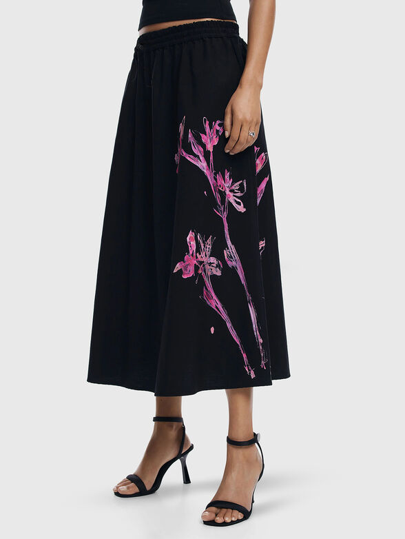 Midi skirt with print - 1