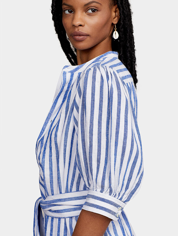 Dress with striped print - 4