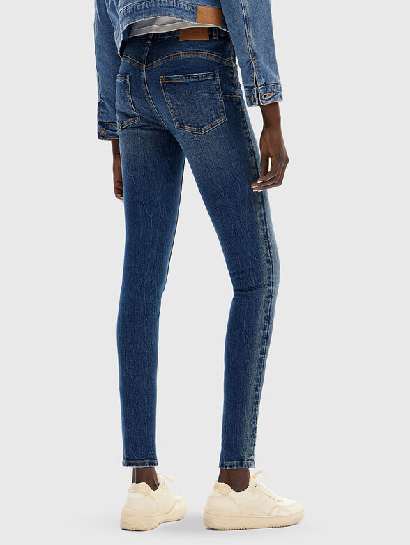 Slim jeans with floral embroidery - 2