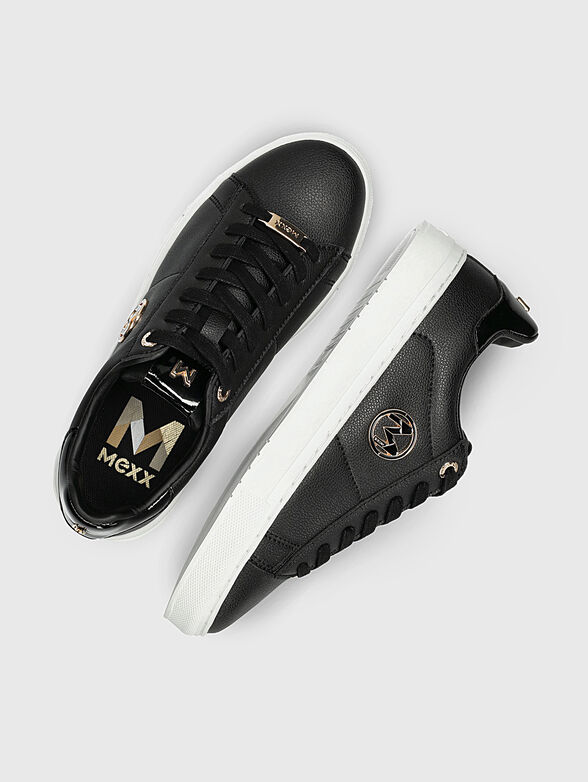 CRISTA LOVE black sports shoes with  accents - 6