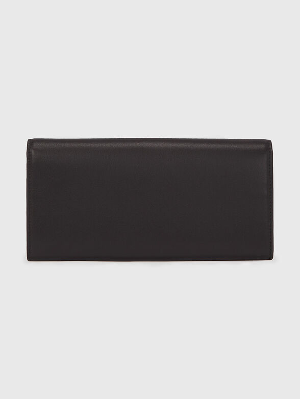 Leather wallet with logo - 1