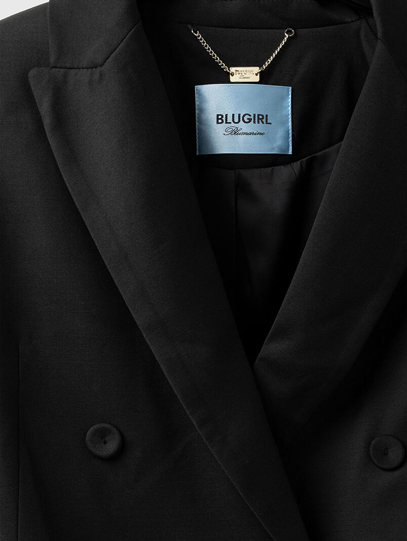 Double breasted wool blend jacket - 3