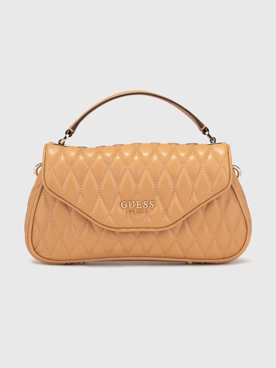 Бежова чанта VALLA с капитониран ефект - 1