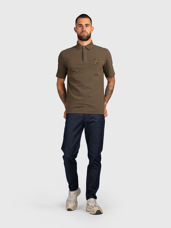 Cotton polo shirt with logo - 2