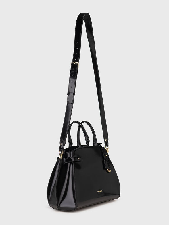 Black genuine leather bag - 2