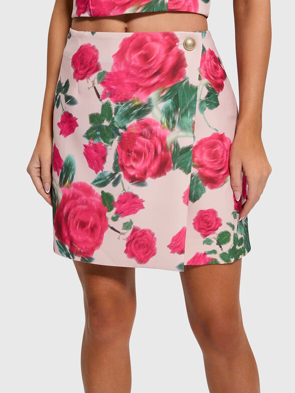 RAISSA skirt with floral print - 0