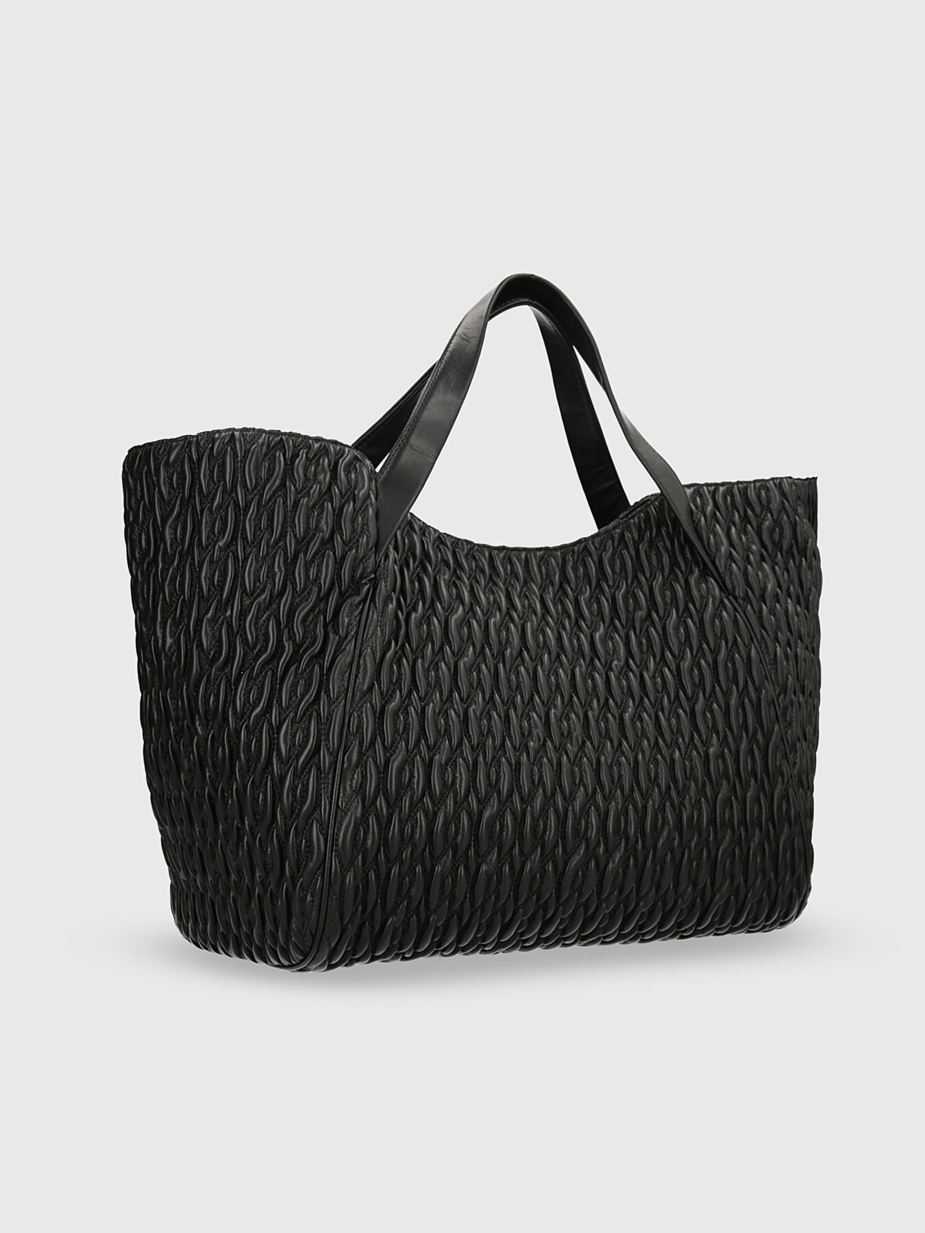 Shopper bag with gold logo brand LIU JO — Globalbrandsstore
