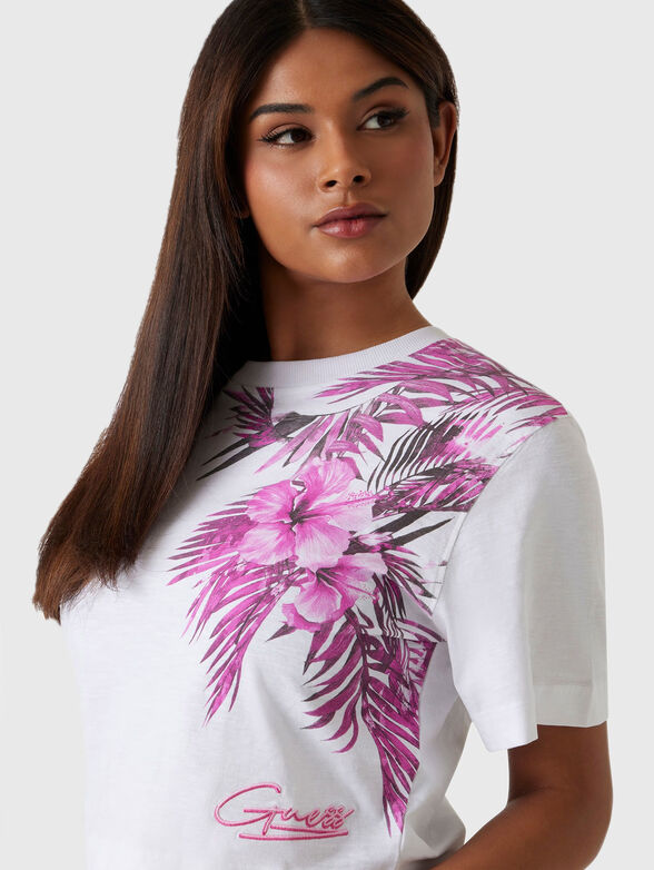 T-shirt with floral print - 4