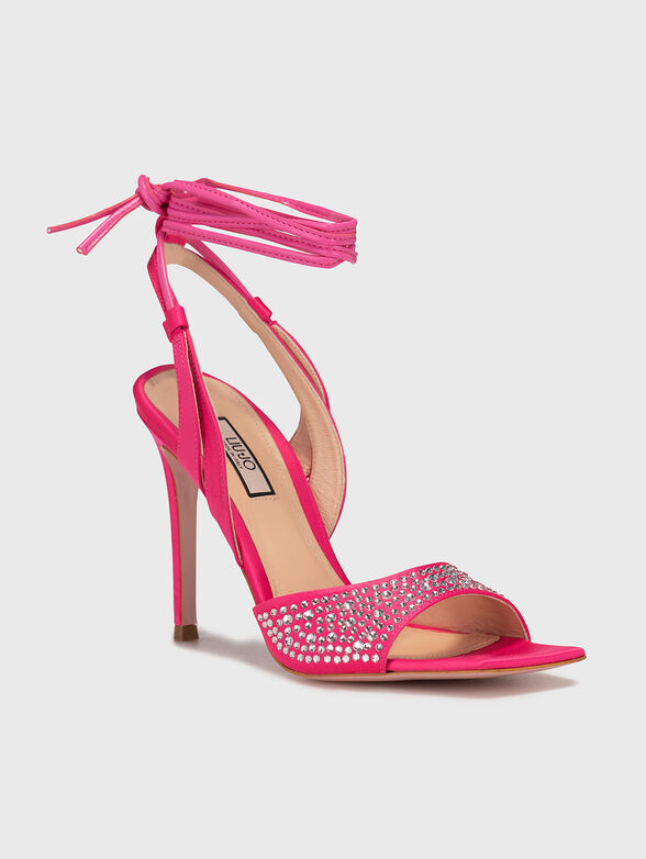 HELENE 02 heeled sandals  with rhinestones - 2
