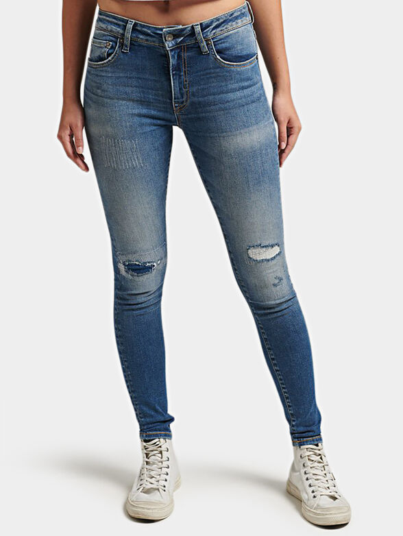 Skinny jeans in black color - 1