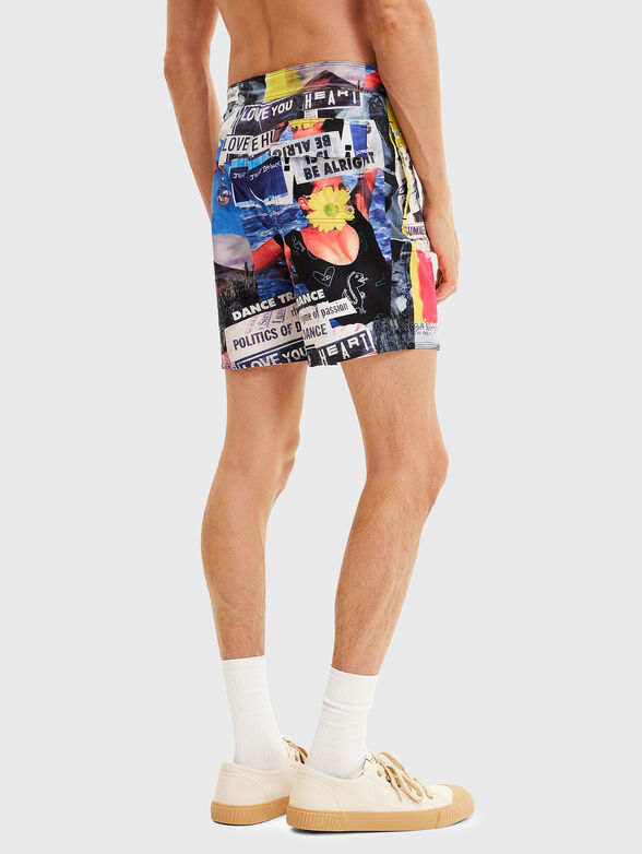 ARON beach shorts with multicolored print - 2