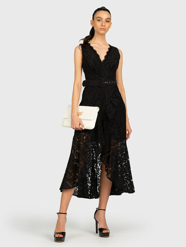 RANDA Black lace dress - 4