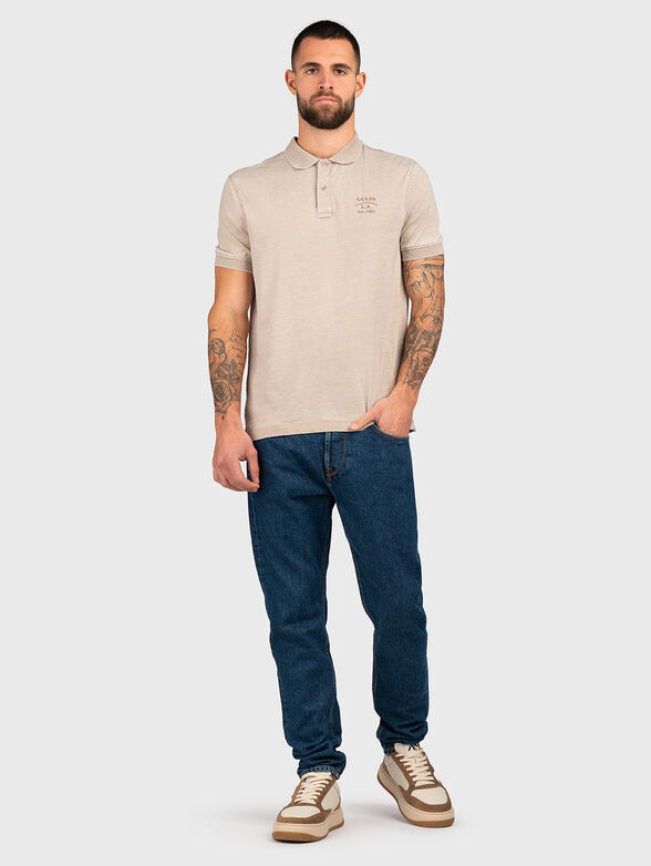 Polo shirt with short sleeves and logo - 2
