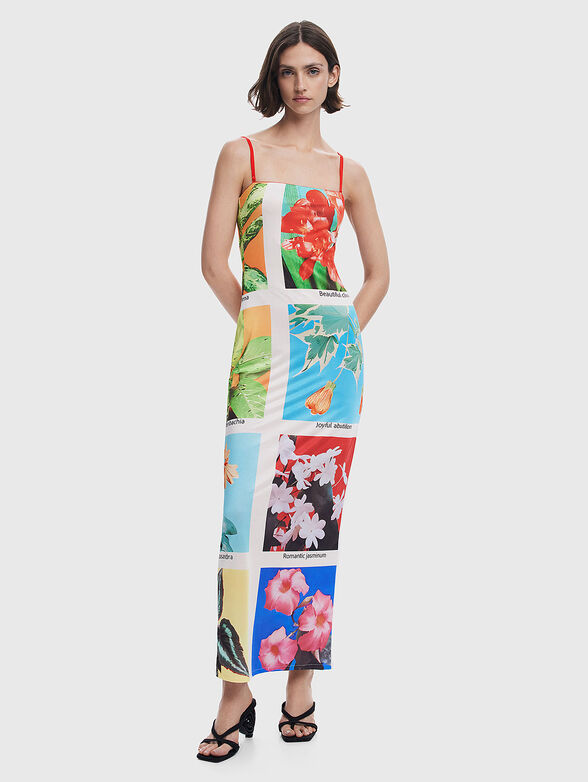 Maxi dress with accent print - 1