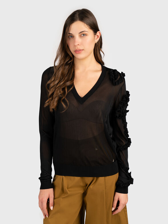 V-neck sweater - 1