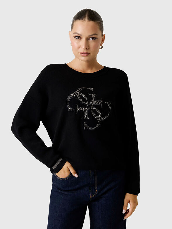 Studded logo sweater - 1