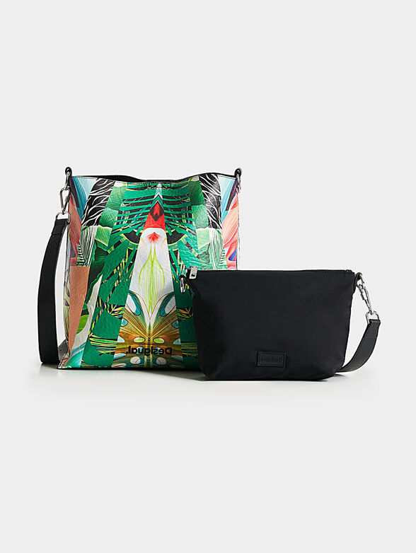 2 in 1 bag with floral print - 1