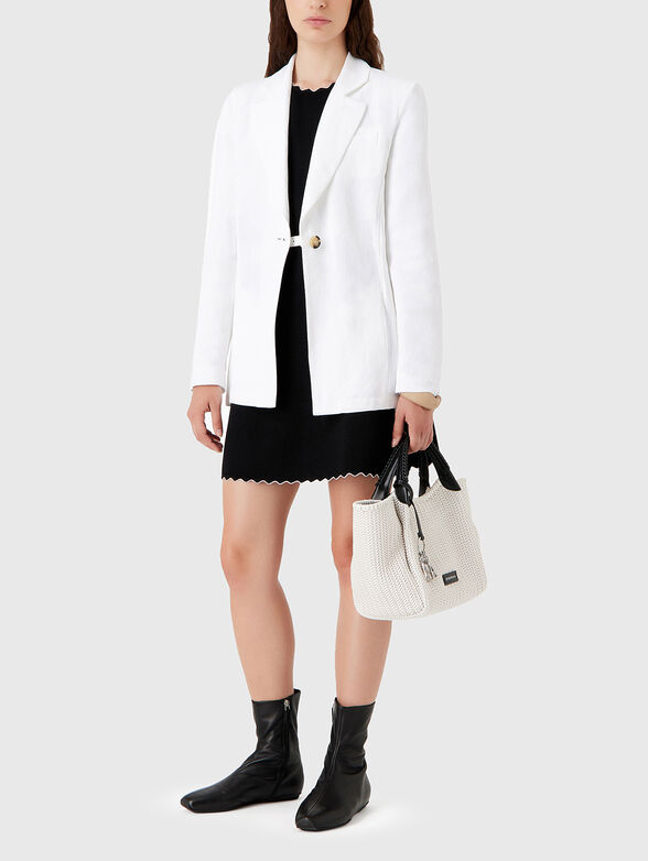 Linen blend blazer - 1