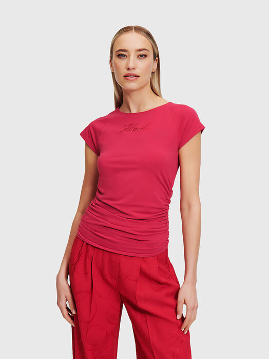 Black T-shirt with accent logo