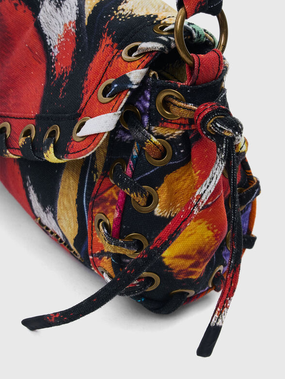 Denim bag with accent print - 5